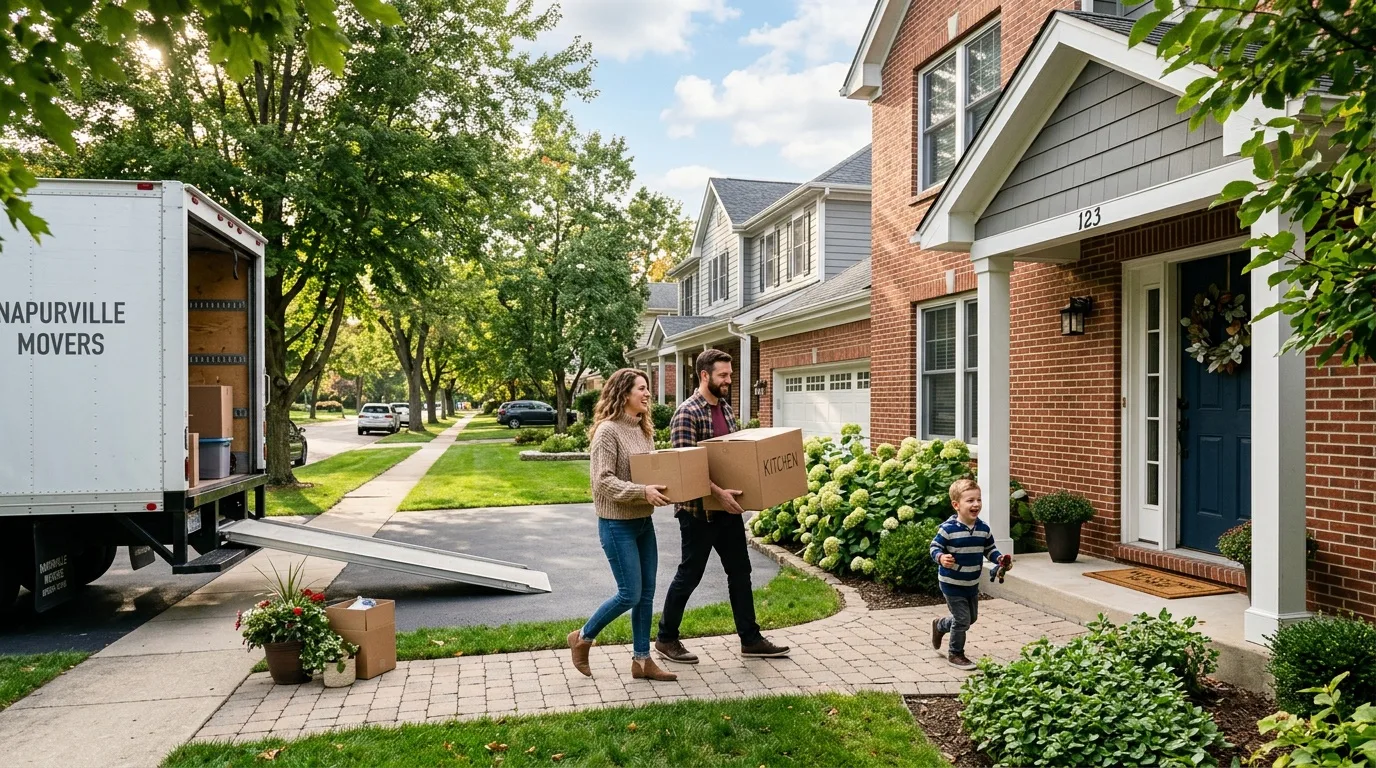 Moving crew at work in Chicago 21