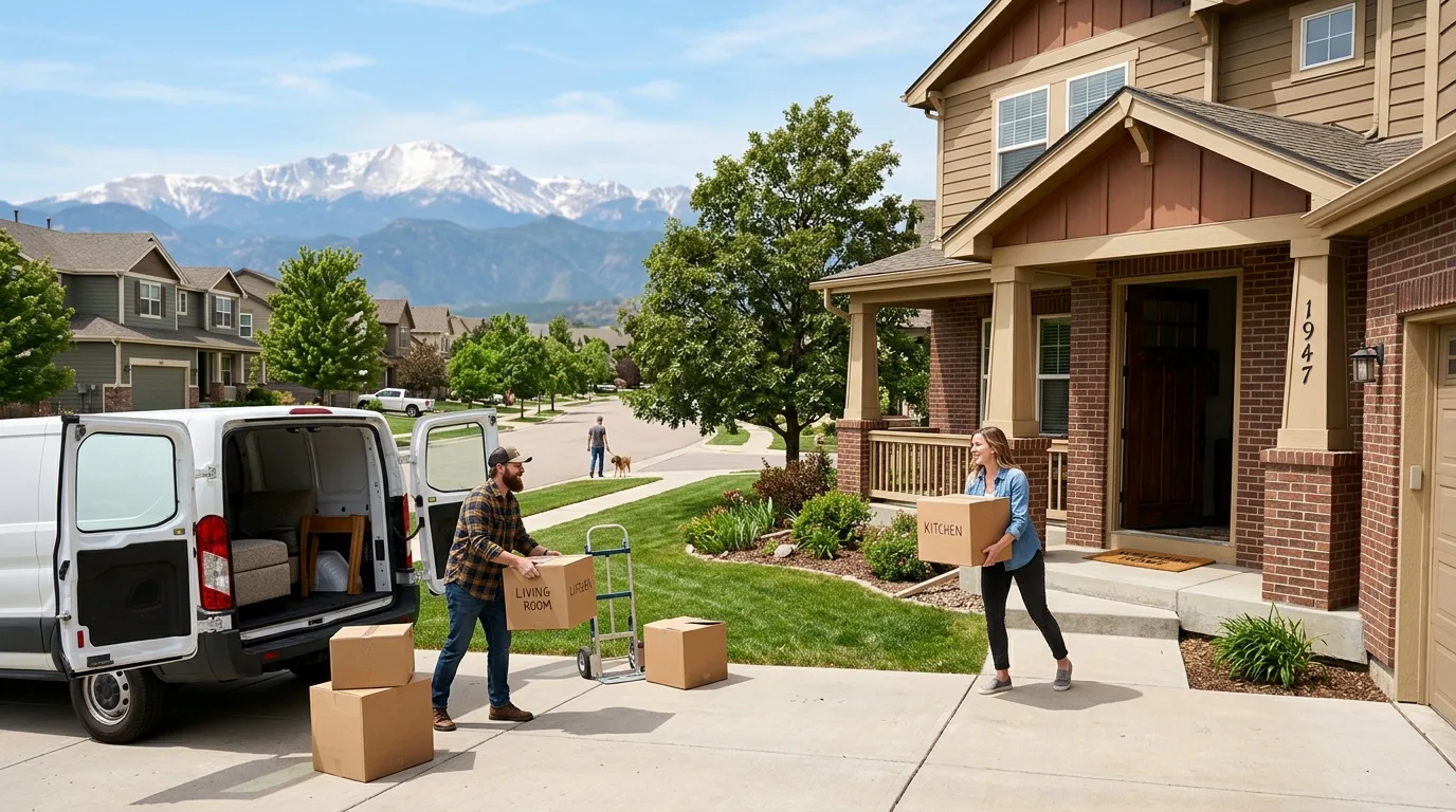 Moving crew at work in Chicago 22