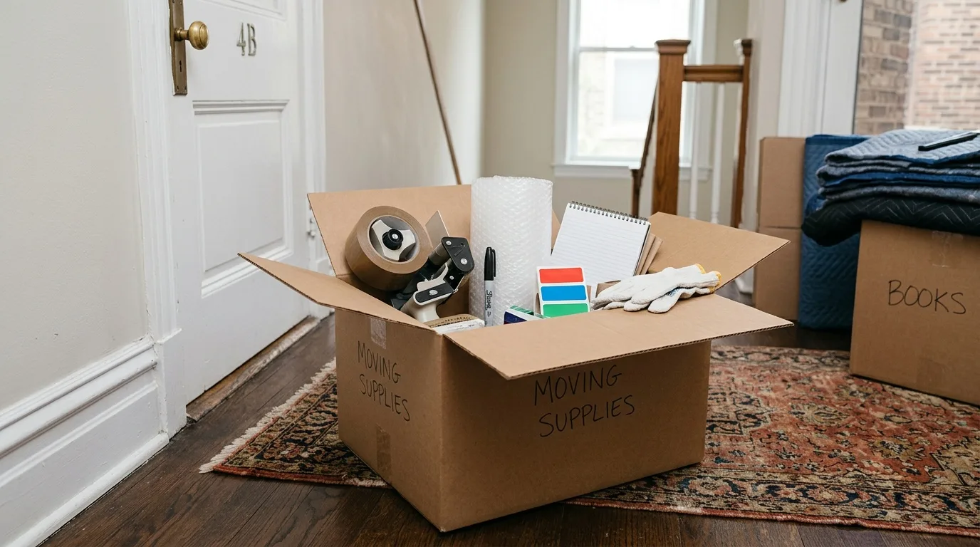 Moving crew at work in Chicago 32
