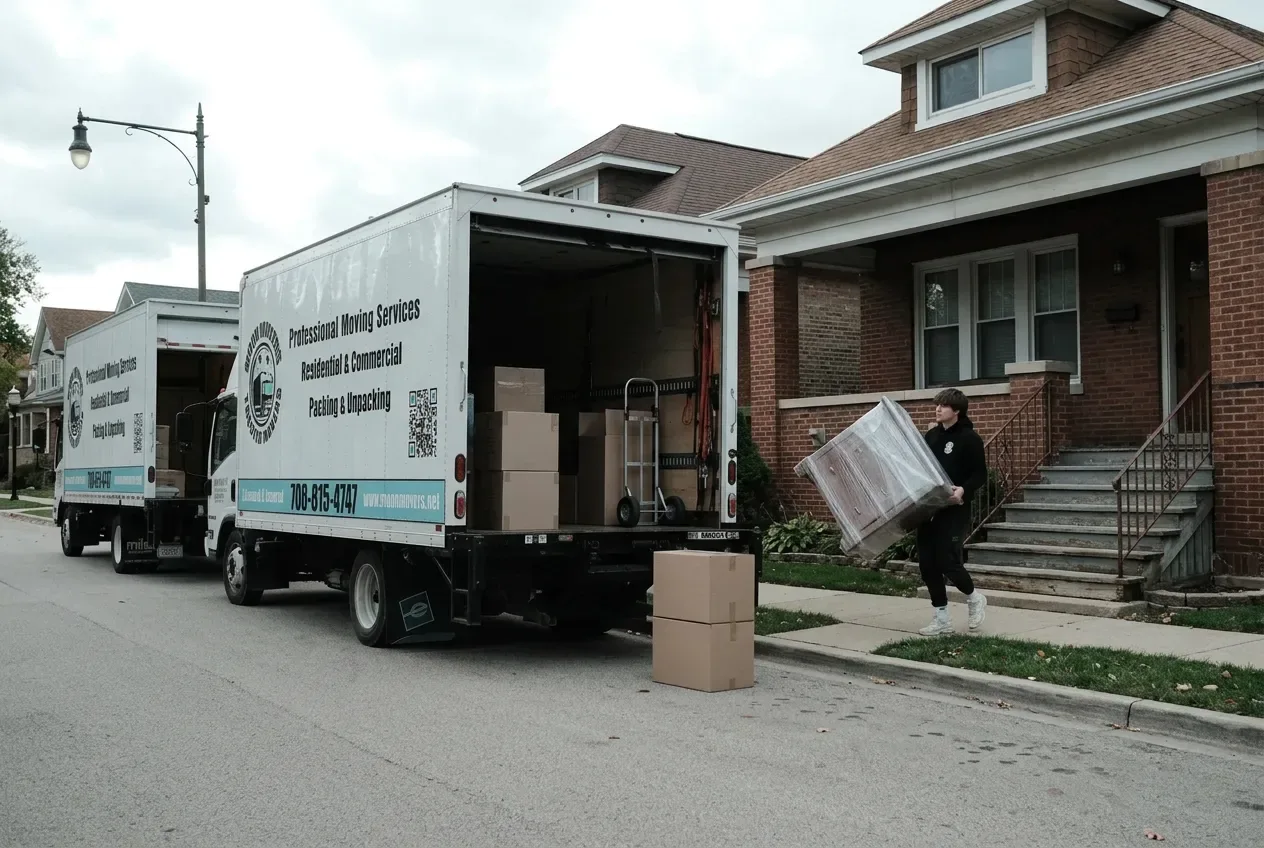 Moving crew at work in House Moving 2