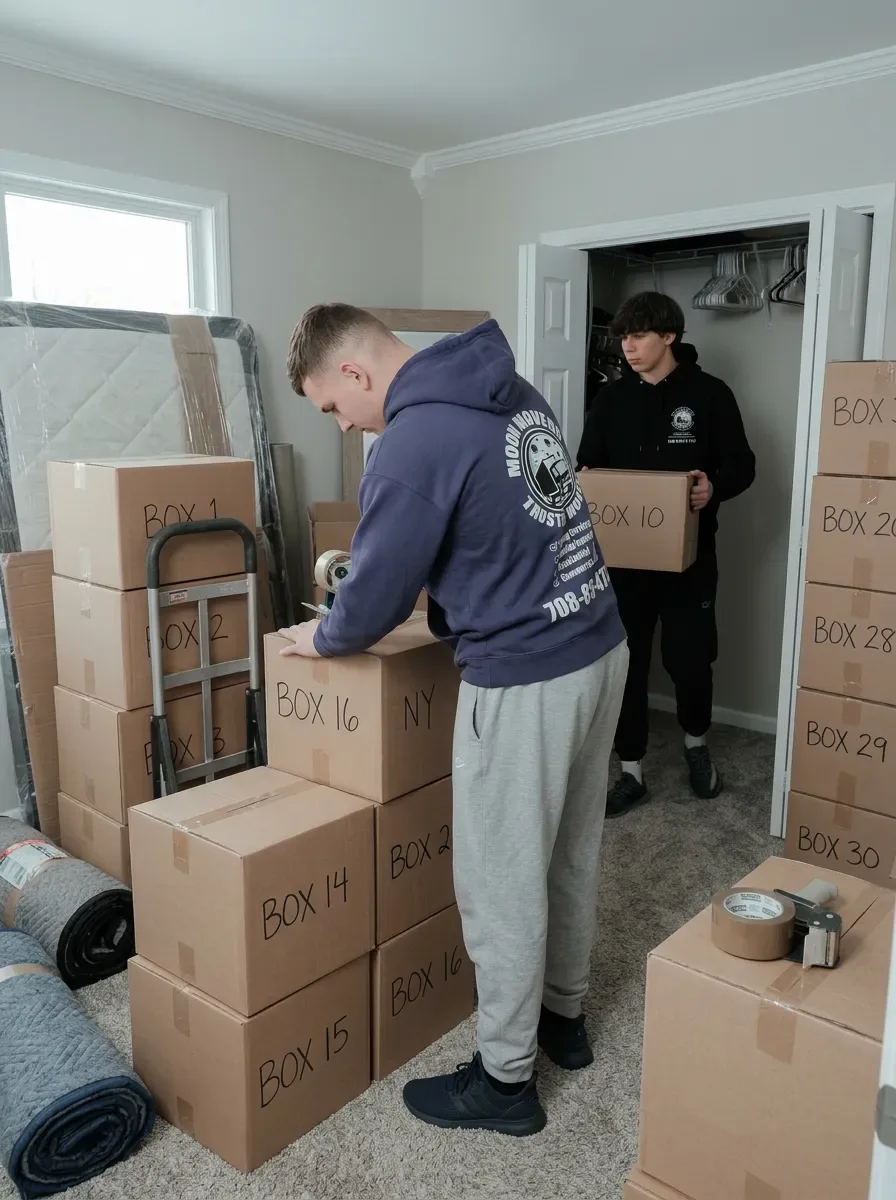 Crew loading the truck in Long Distanc 2