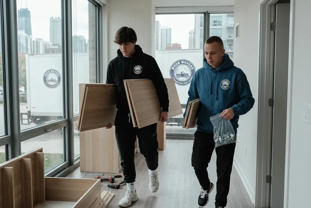 River North · wardrobe teardown, Disassembly