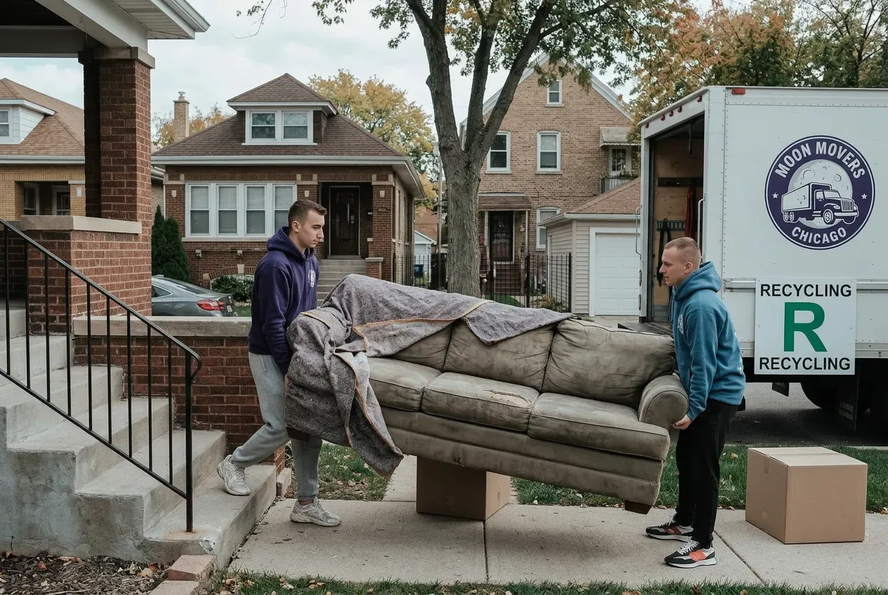 Irving Park · old sectional out, Furniture