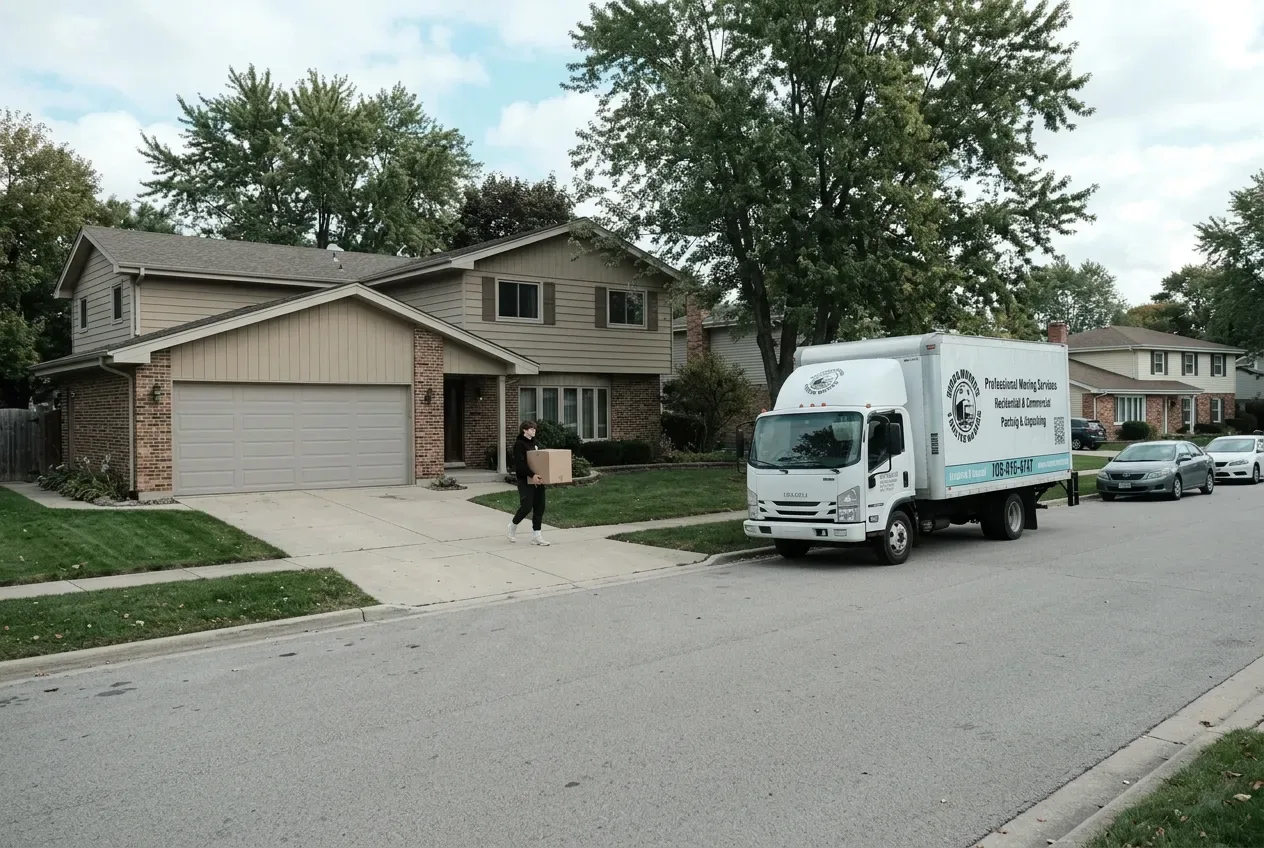 Moving crew at work in Palatine 2