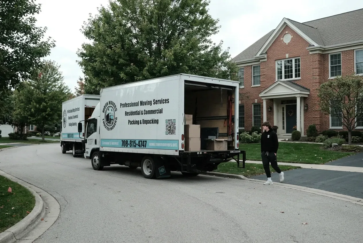 Moving crew at work in Schaumburg 2
