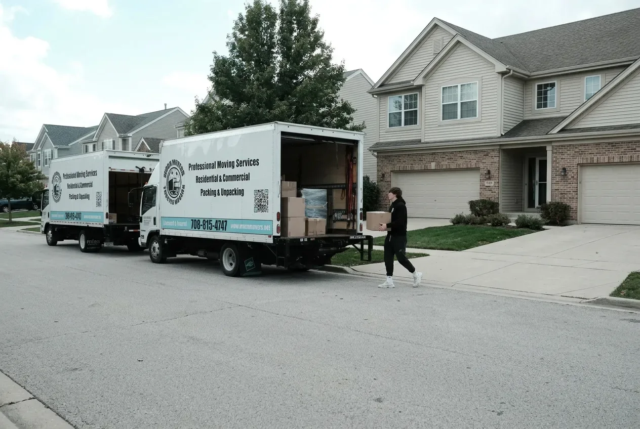 Moving crew at work in Bolingbrook 2