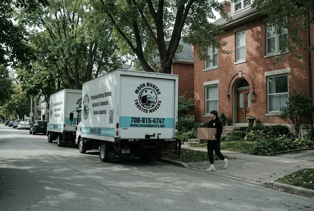 Moving crew at work in Springfield 2