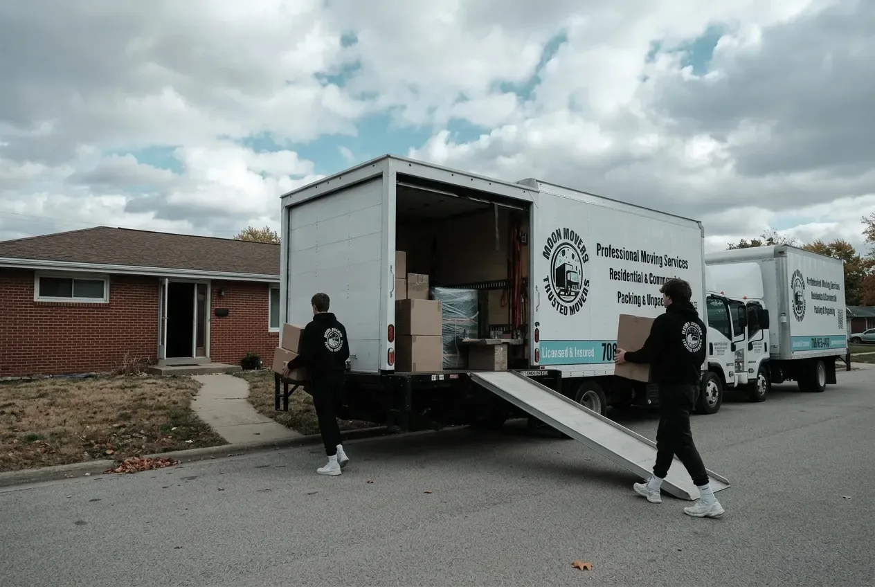 Moon Movers crew working in Decatur, Illinois
